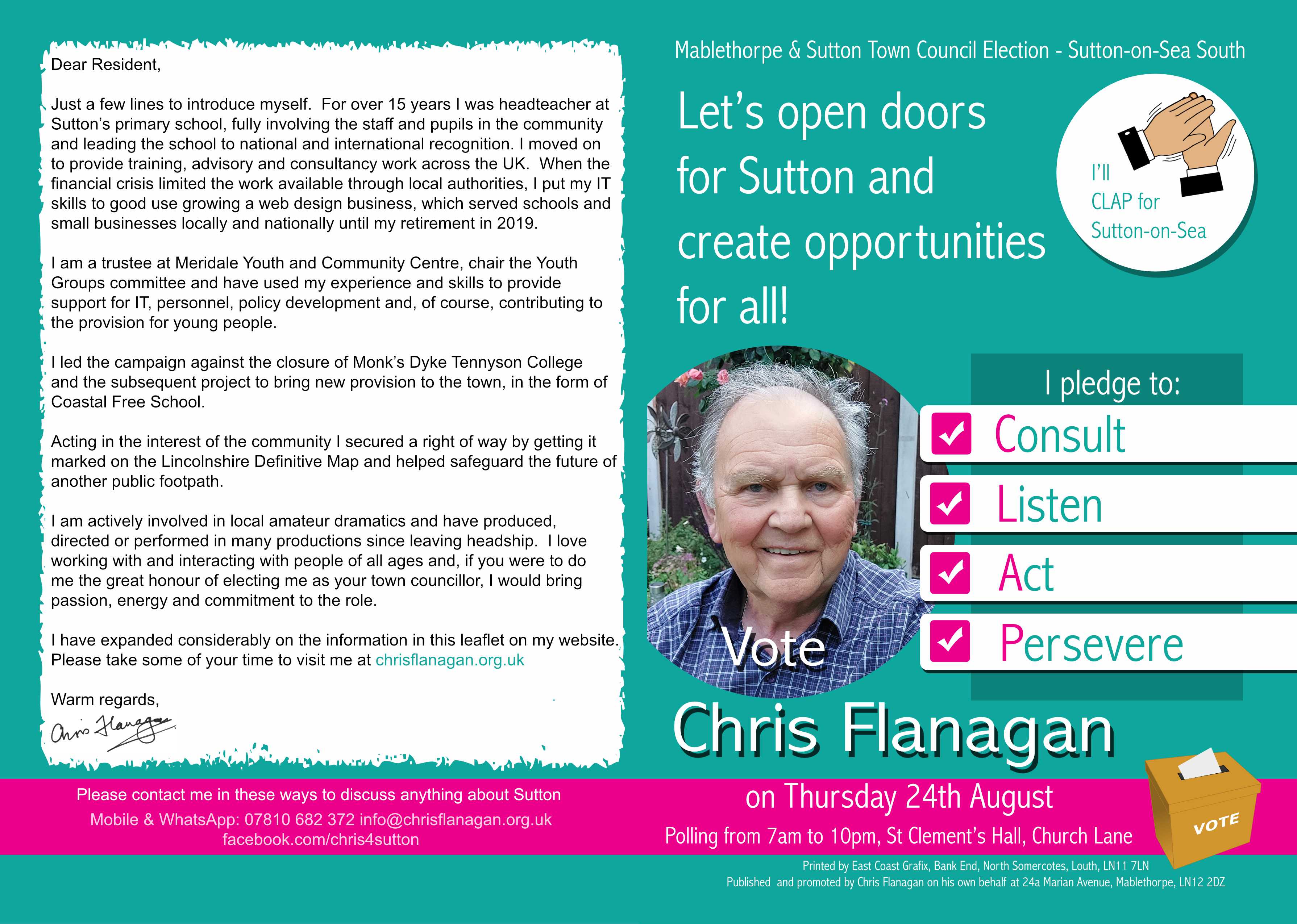 campaign leaflet